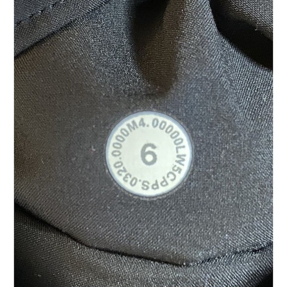 Lululemon Here to There High-Rise 7/8 Pant Crosshatch Texture Black Multi / Sz 6 - Picture 5 of 6